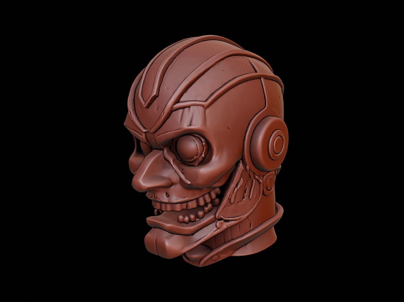 Robot Mask 3d Printing 3D print model_2