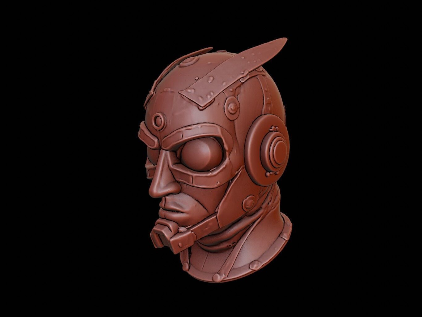 Robot Mask 3d Printing 3D print model_2