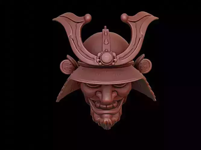 Samurai Mask 3d Printing