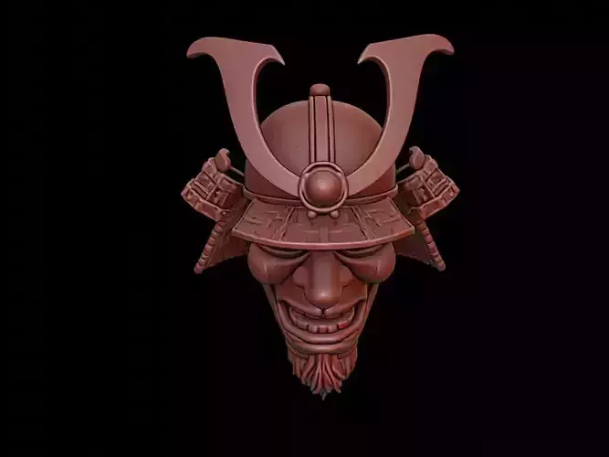 Samurai Mask 3d Printing