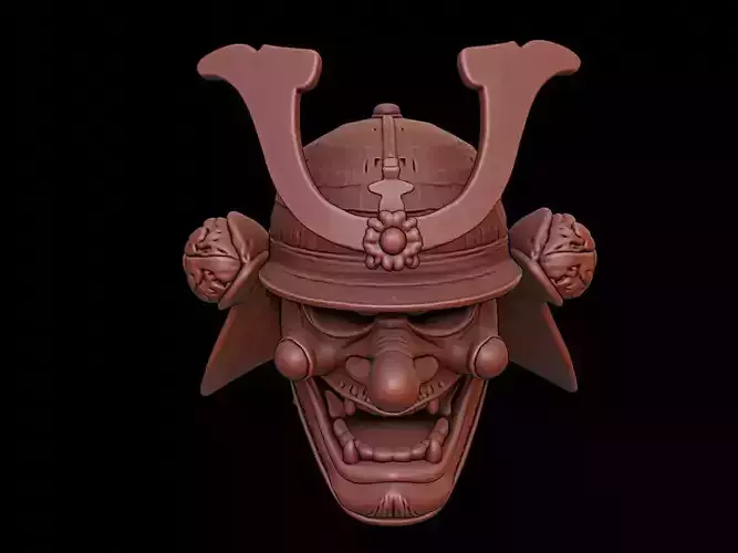 Samurai Mask 3d Printing