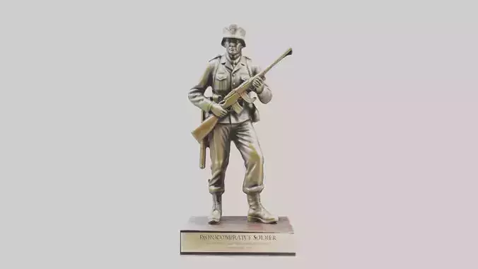 Commemorative Soldier Statue model