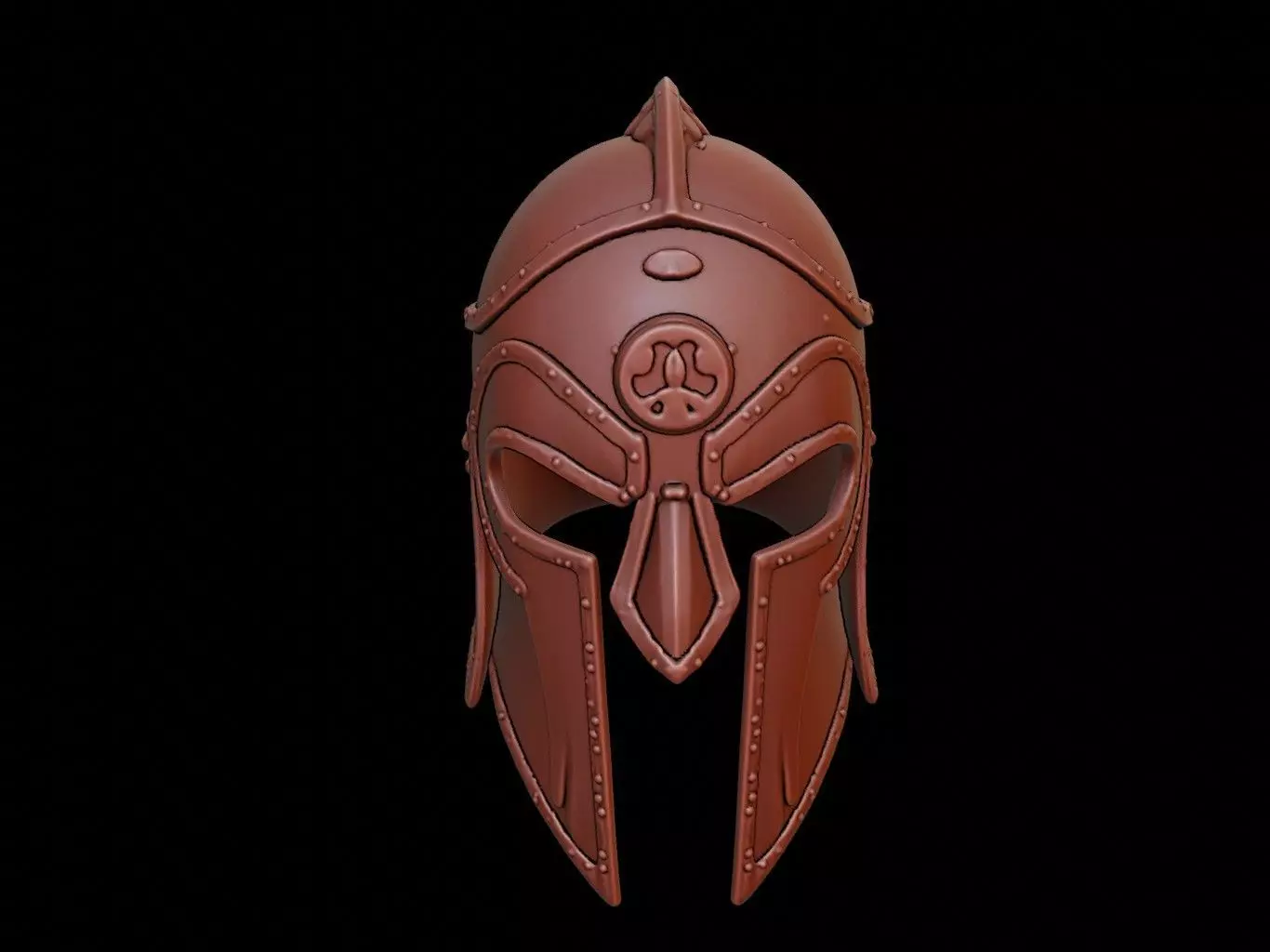 Spartan Warrior Mask 3d Printing 3D print model