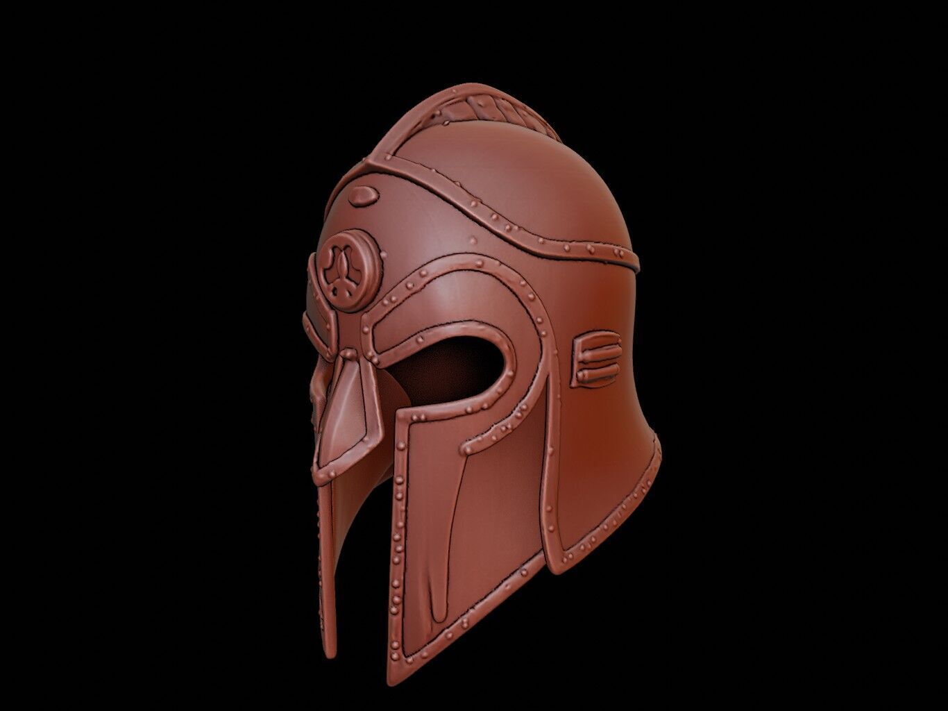 Spartan Warrior Mask 3d Printing 3D print model