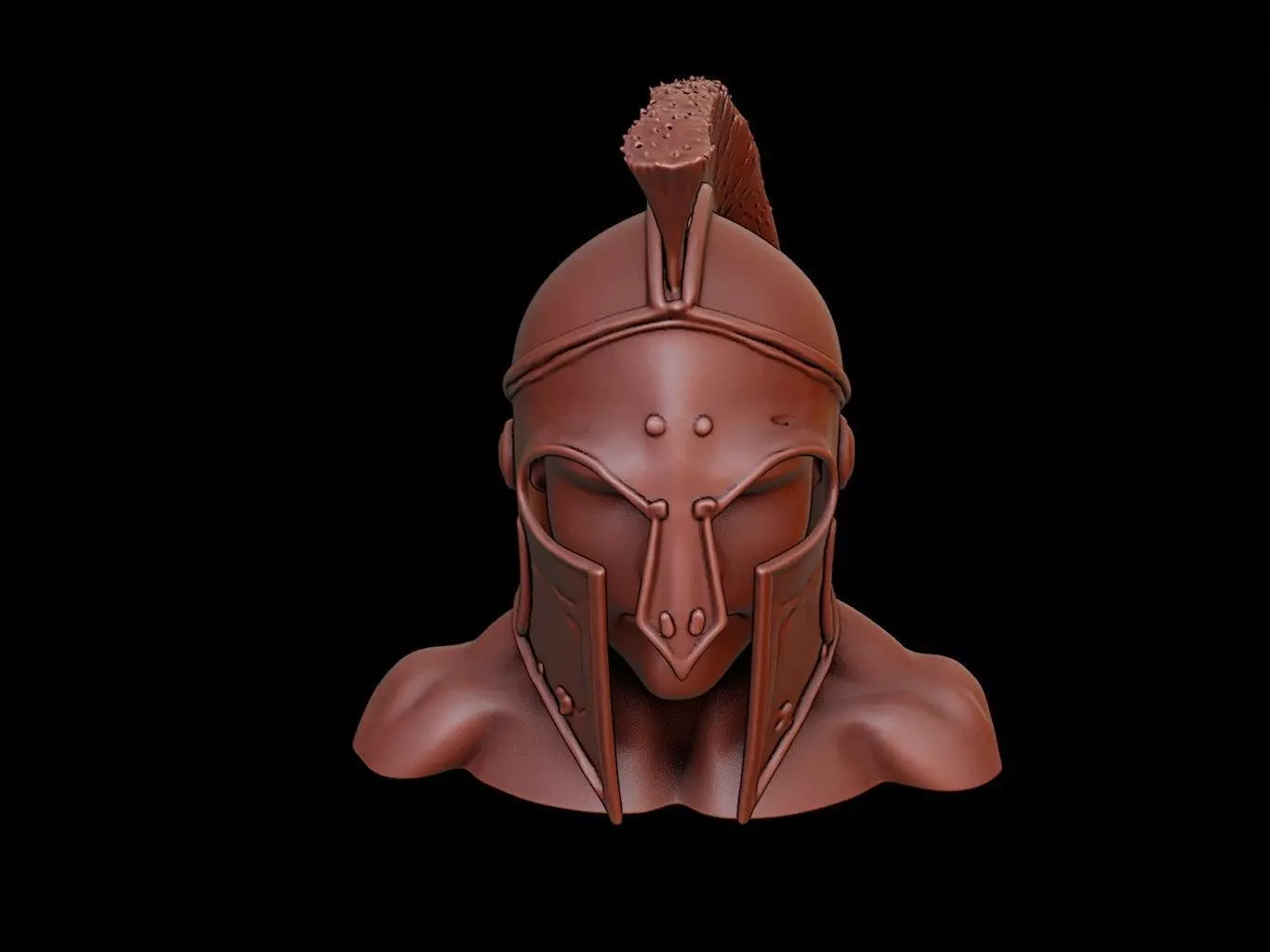 Spartan Warrior Mask 3d Printing 3D print model_0