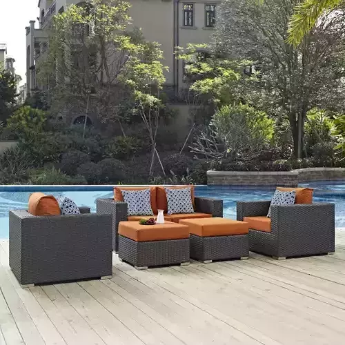 Sojourn Outdoor Patio Sunbrella Sectional Set