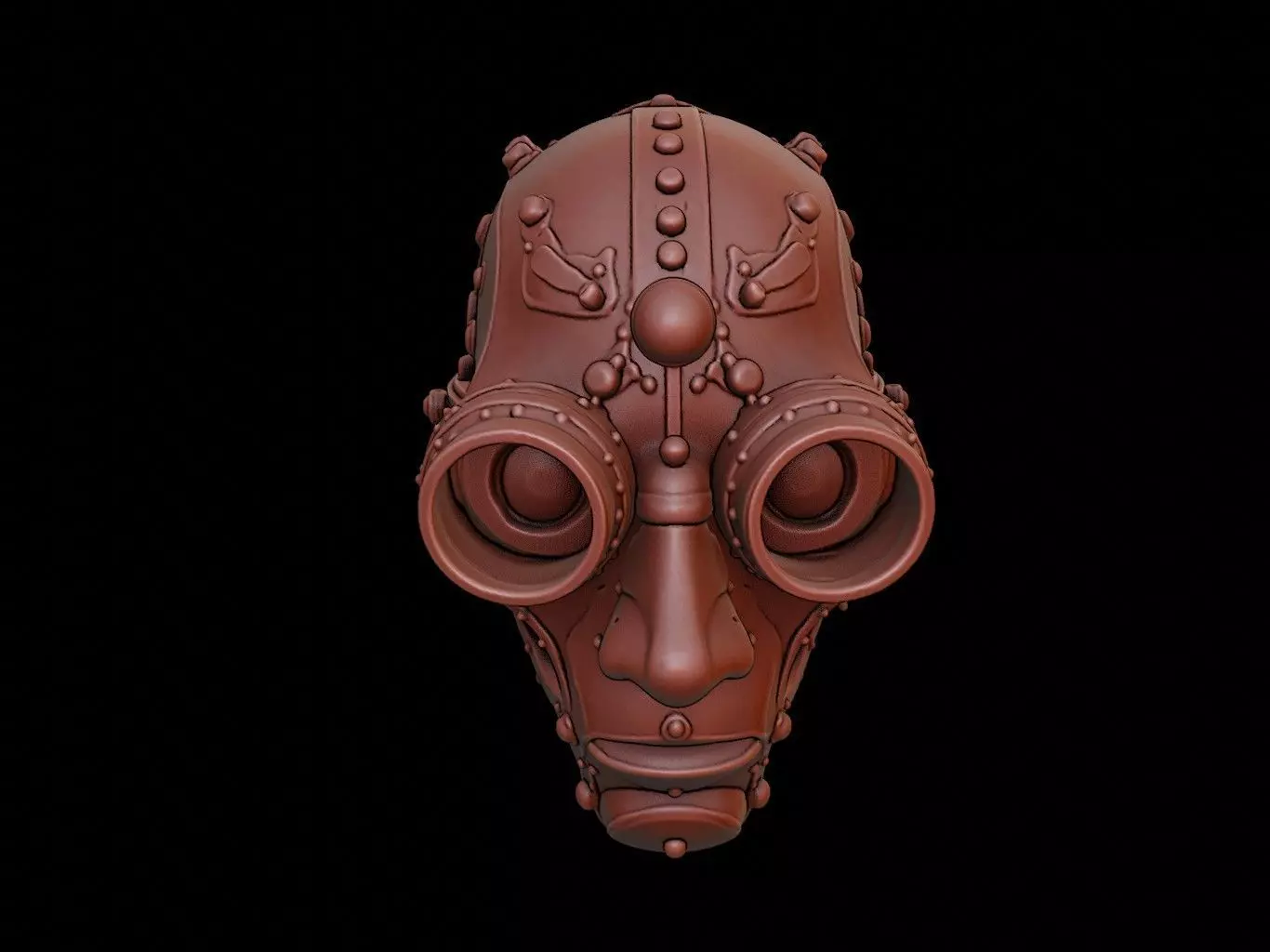 Steampunk Mask 3d Printing 3D print model