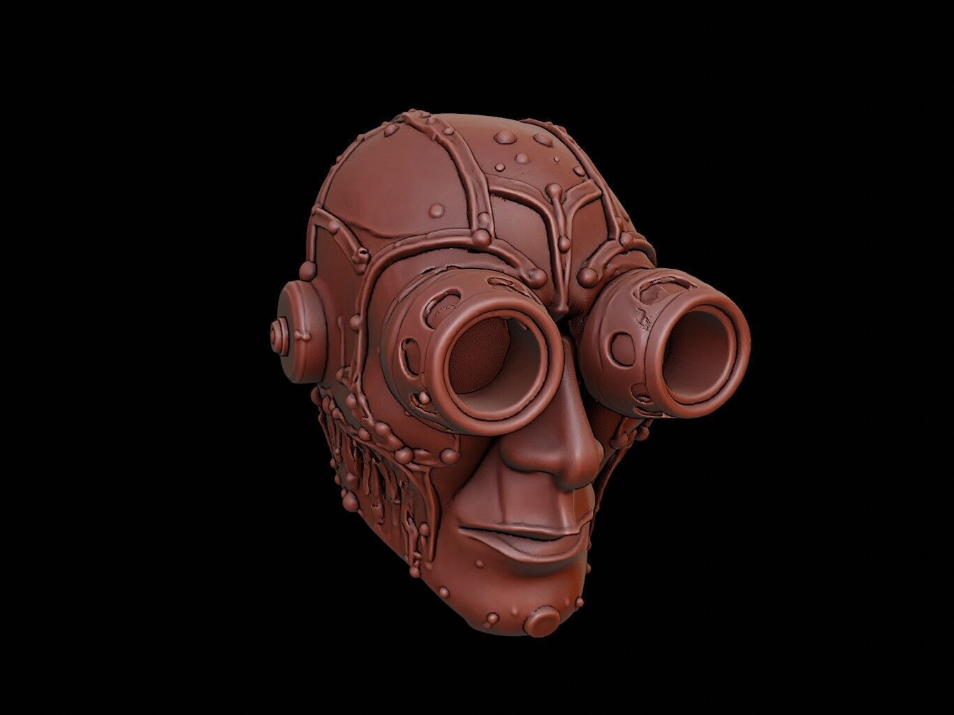 Steampunk Mask 3d Printing 3D print model_1