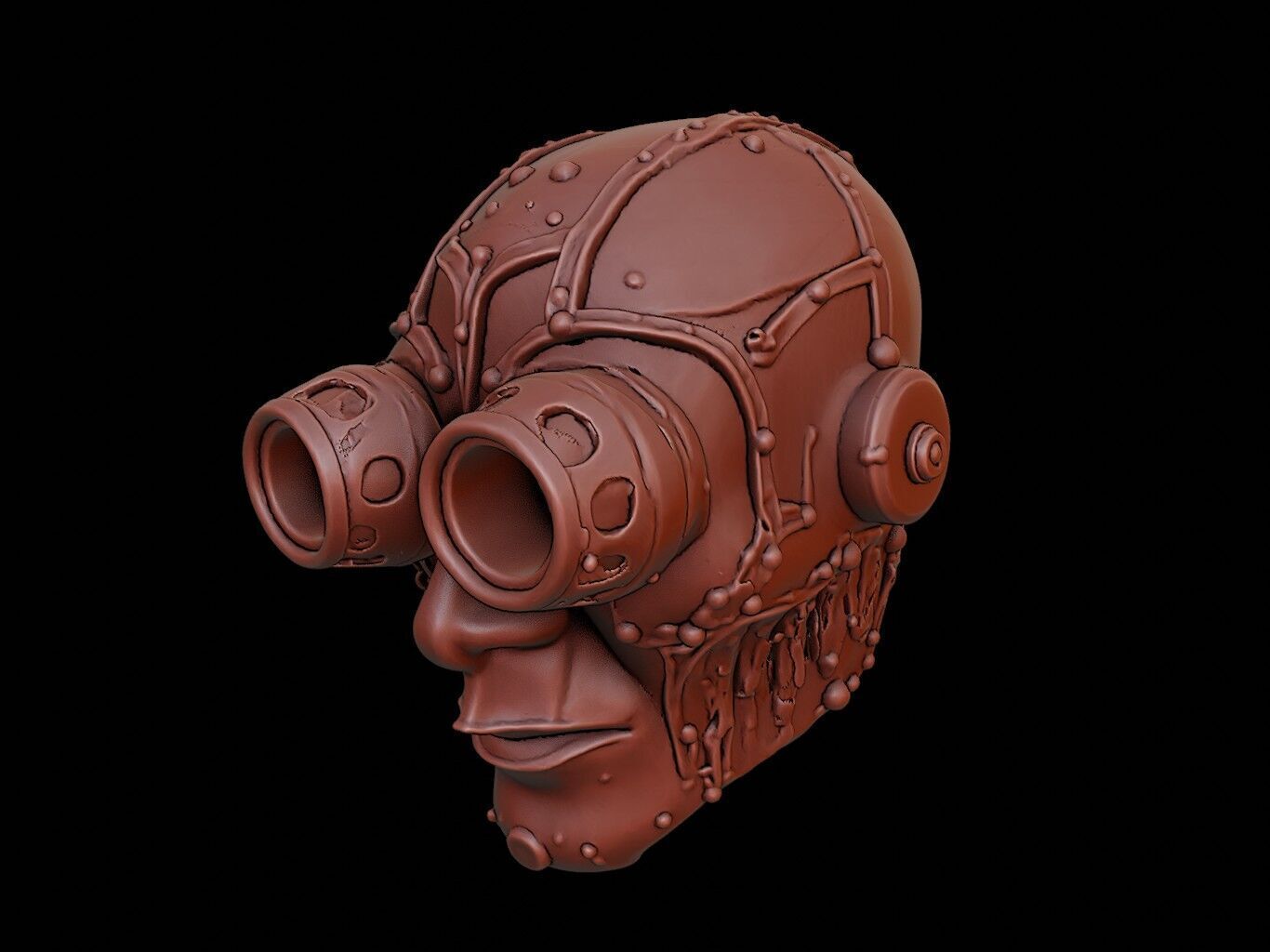 Steampunk Mask 3d Printing 3D print model_2