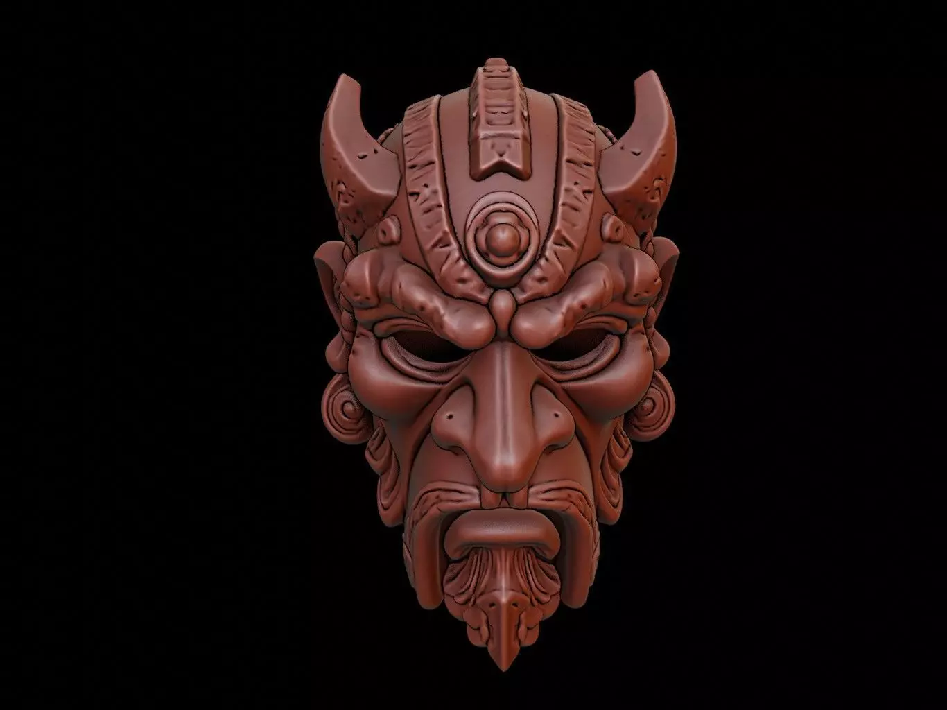 Stone Guardian Mask 3d Printing 3D print model_0