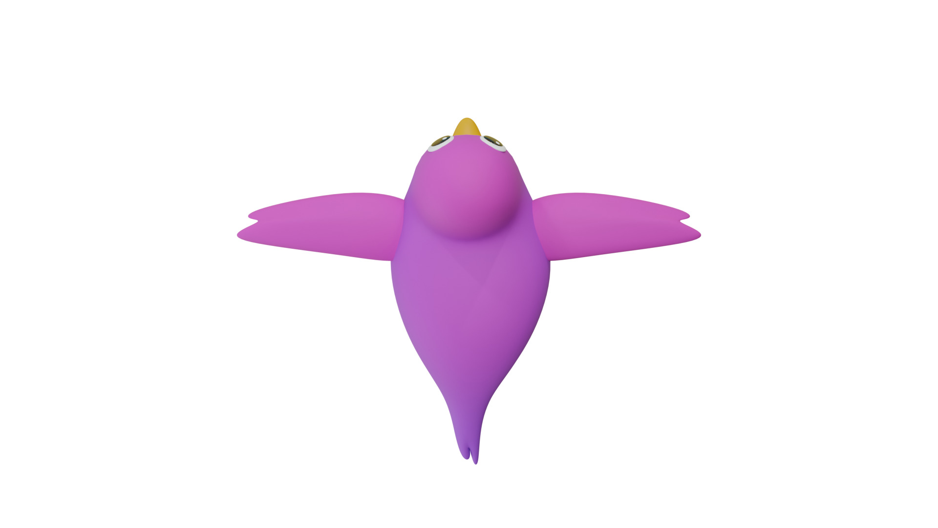 Stylized Bird 3D Model Low-poly 3D model_6