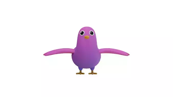 Stylized Bird 3D Model