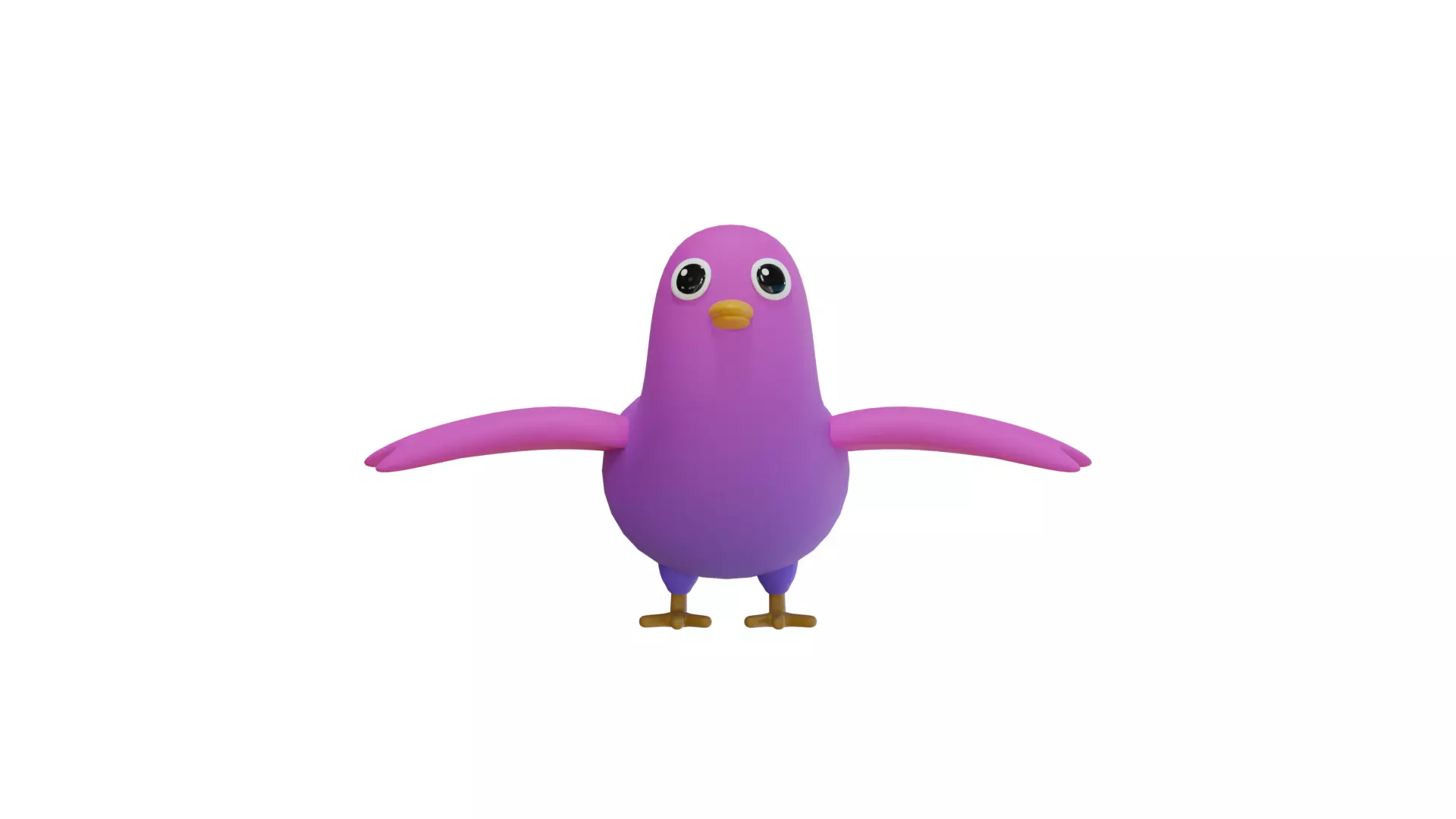 Stylized Bird 3D Model Low-poly 3D model_0