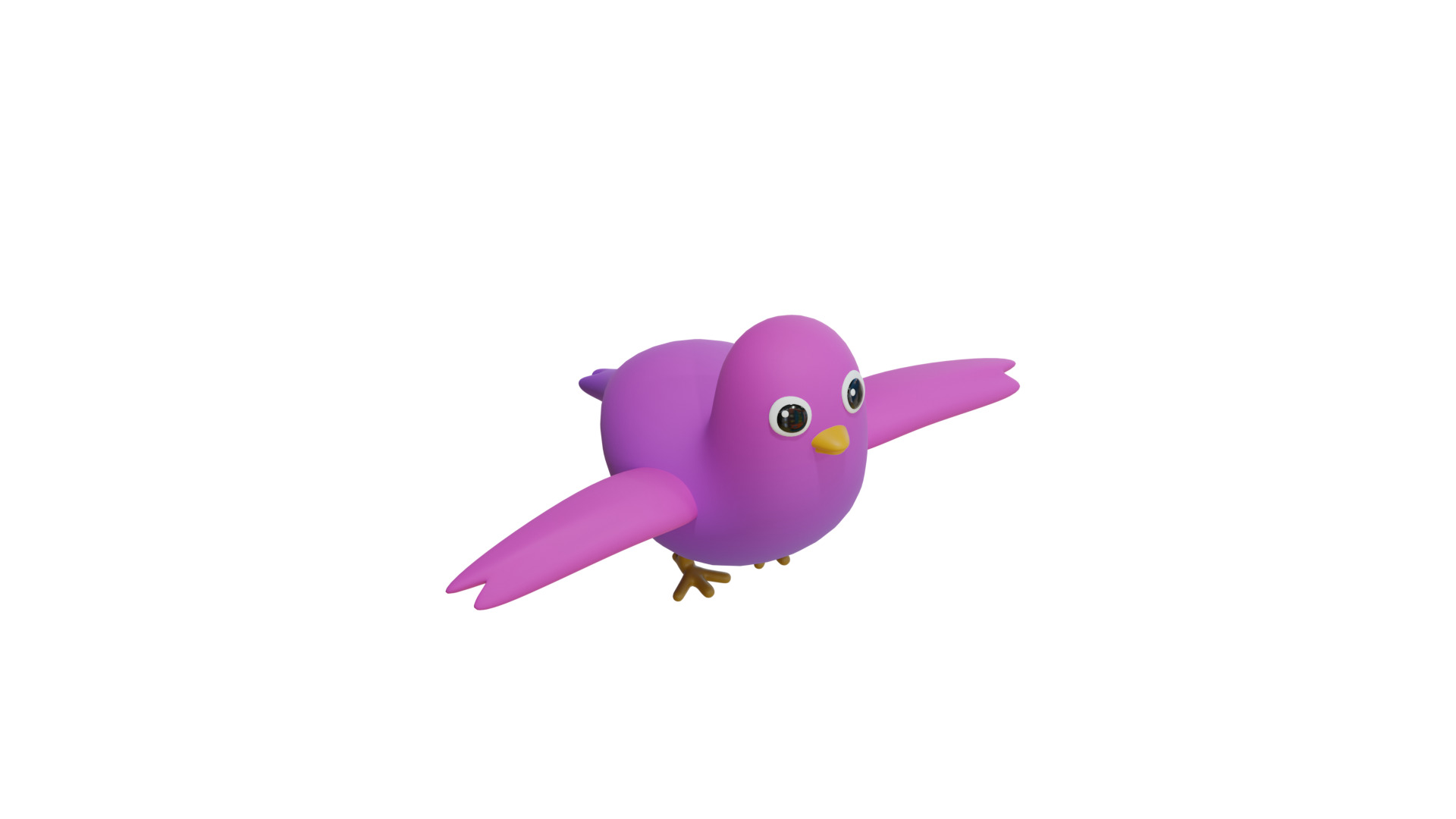 Stylized Bird 3D Model Low-poly 3D model_1