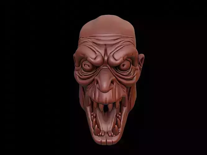 Swamp Monster Mask 3d Printing