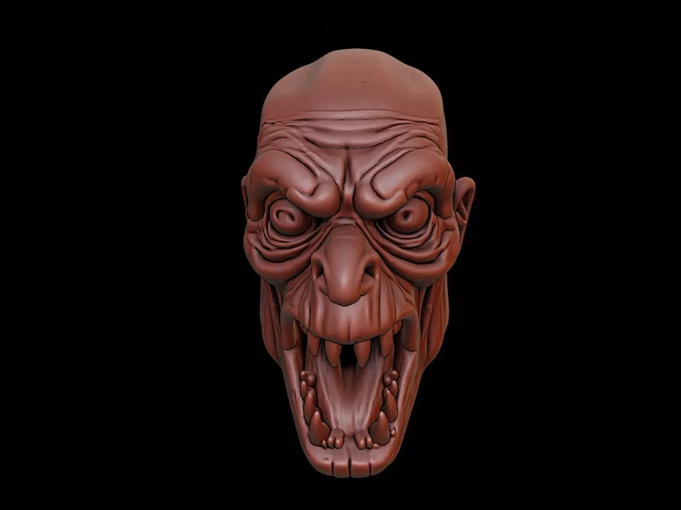 Swamp Monster Mask 3d Printing 3D print model_0