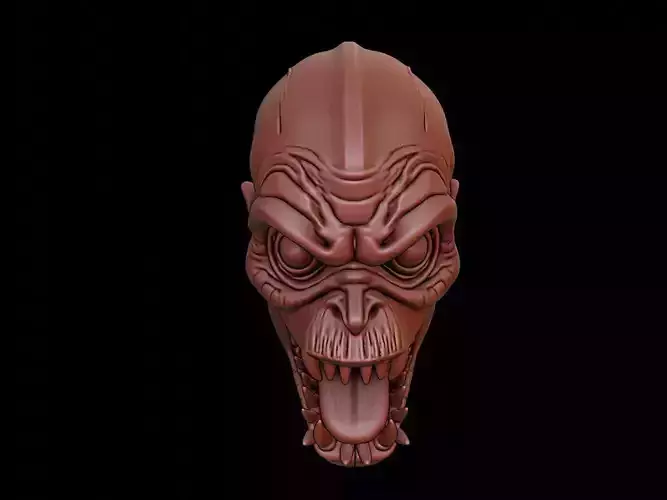 Swamp Monster Mask 3d Printing