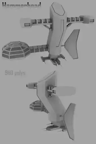 Hammerhead station Free 3D model