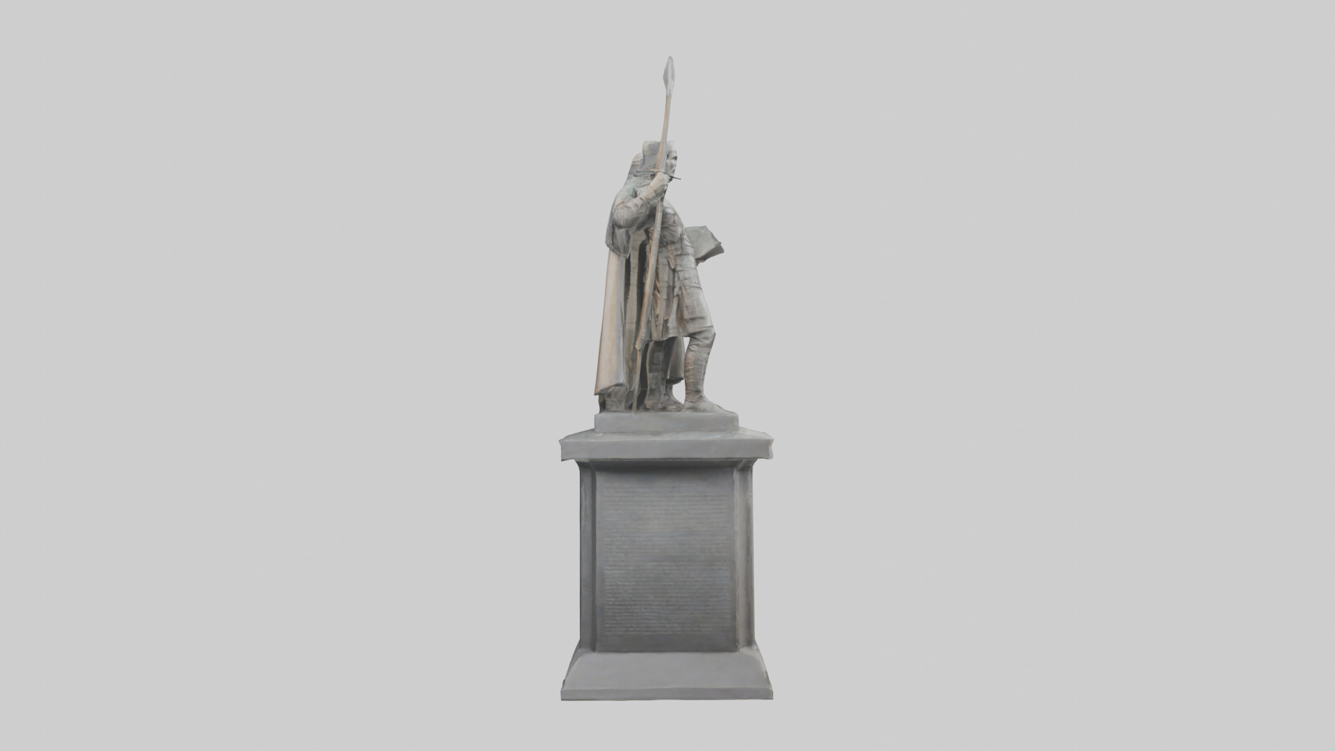 Conquerors of Oppression statue model Low-poly 3D model_23