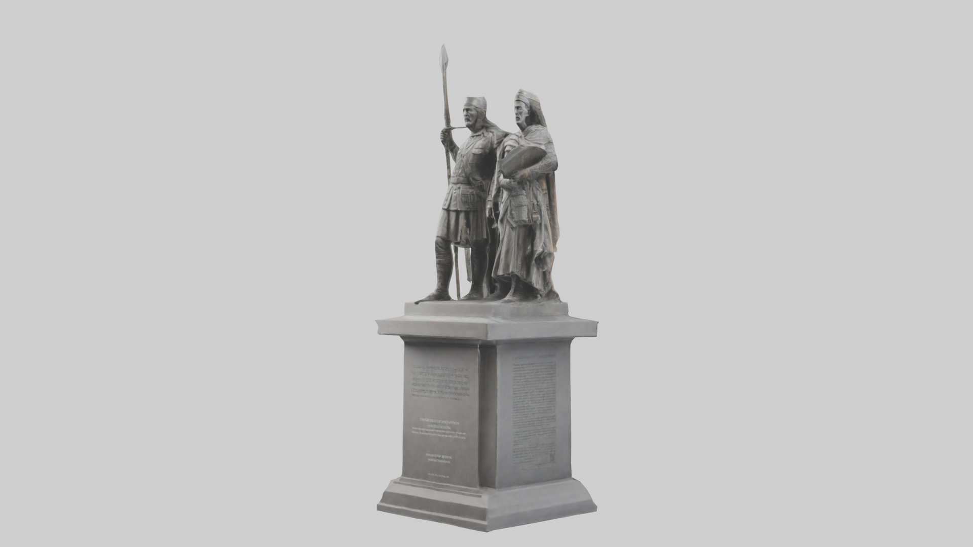 Conquerors of Oppression statue model Low-poly 3D model_9