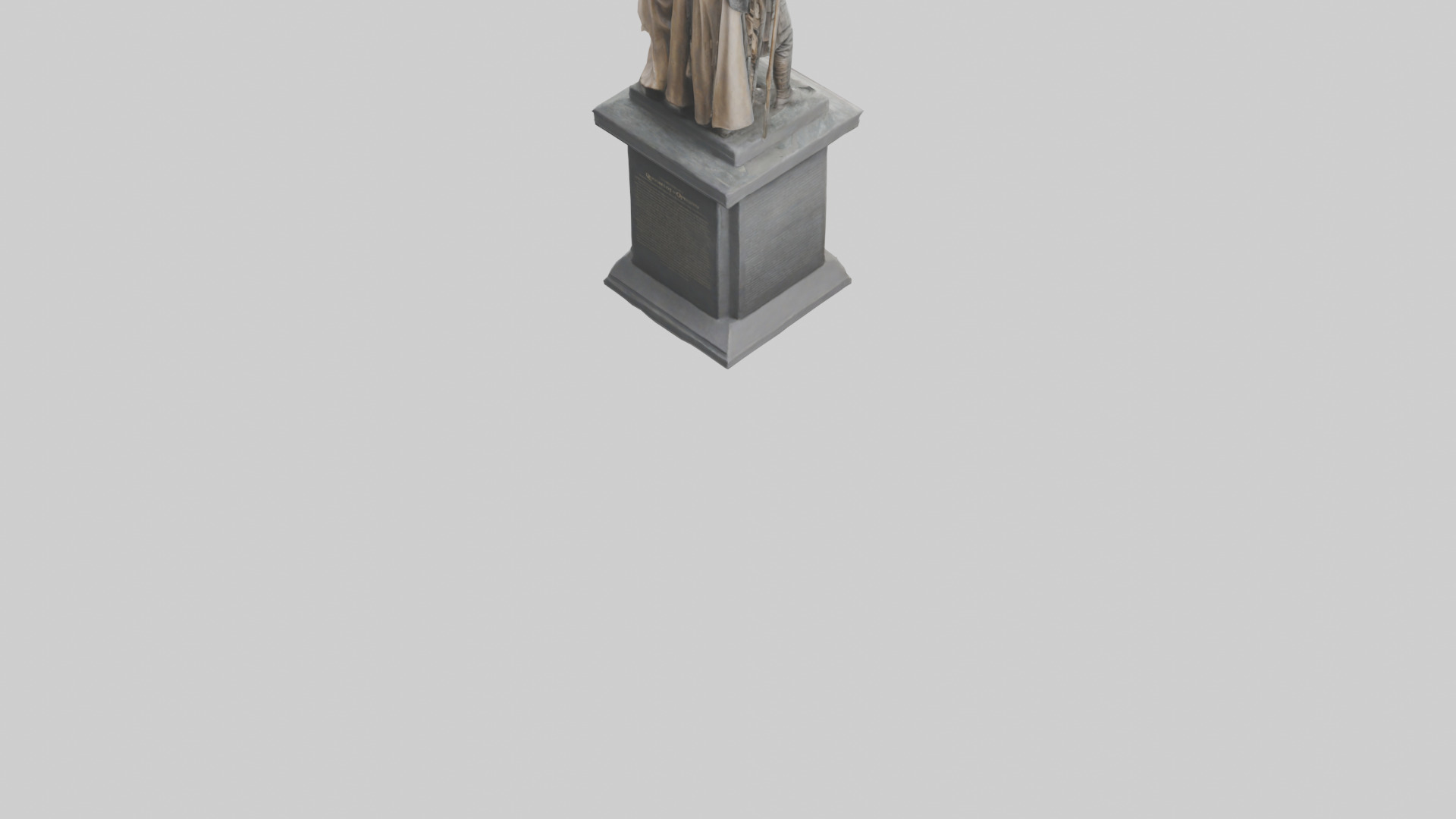 Conquerors of Oppression statue model Low-poly 3D model_5