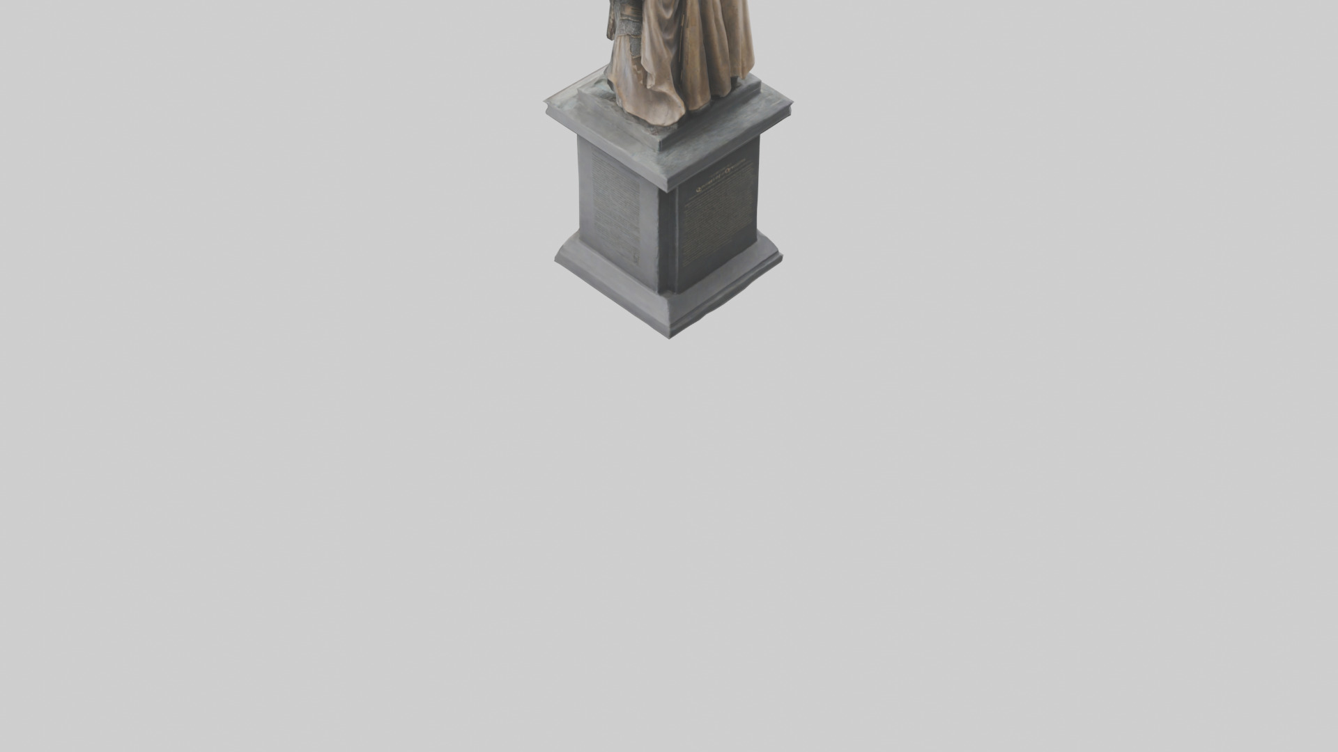 Conquerors of Oppression statue model Low-poly 3D model_4