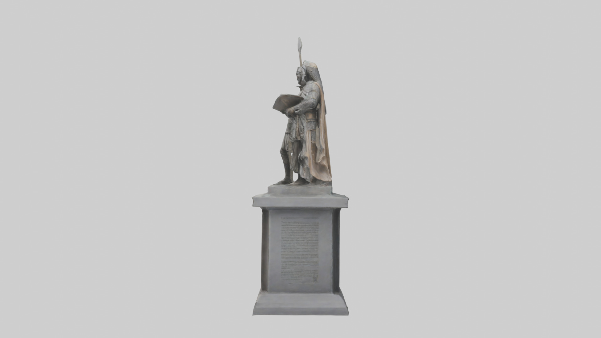 Conquerors of Oppression statue model Low-poly 3D model_22
