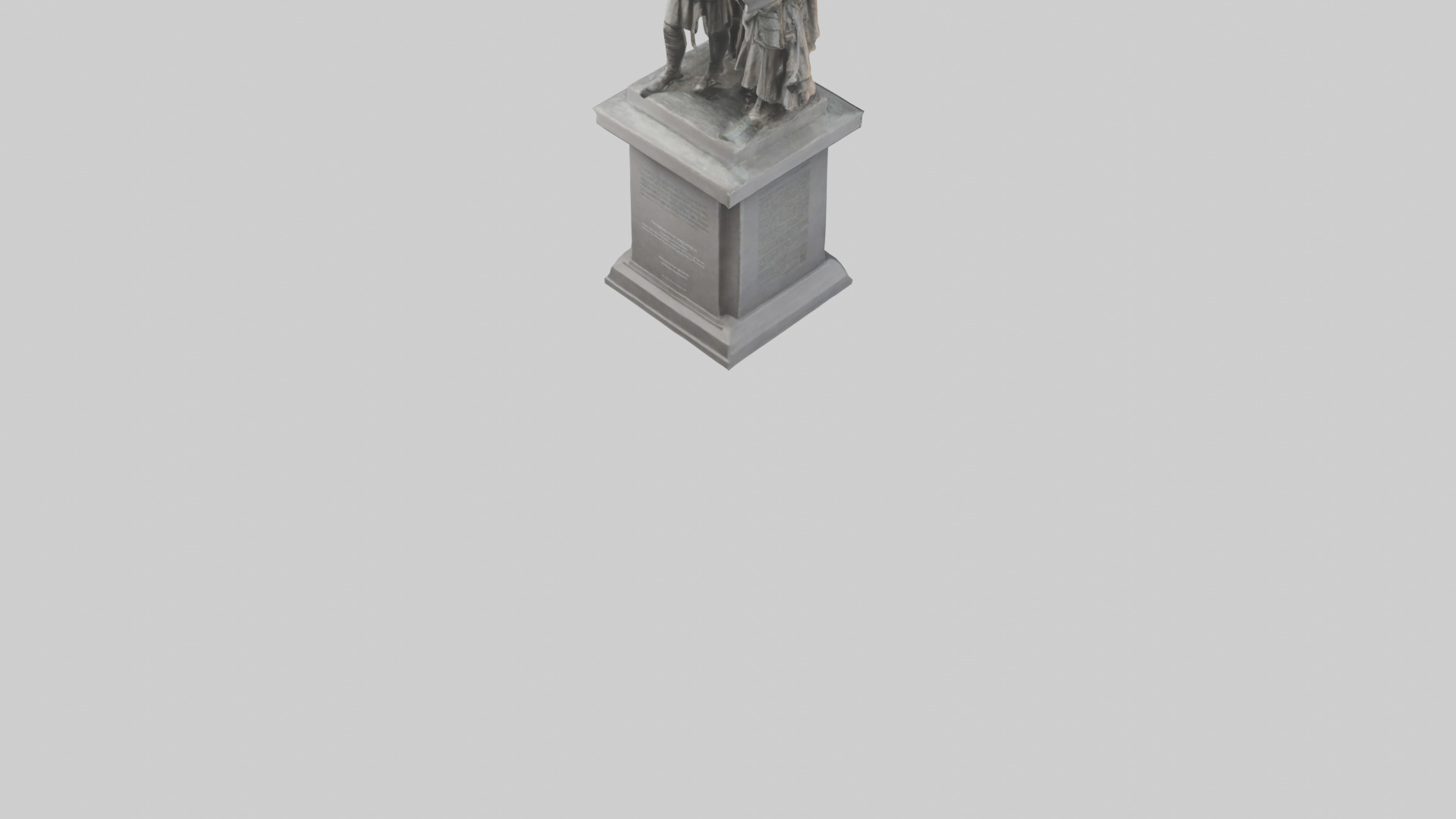 Conquerors of Oppression statue model Low-poly 3D model_6