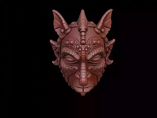 Tribal Mask 3d Printing