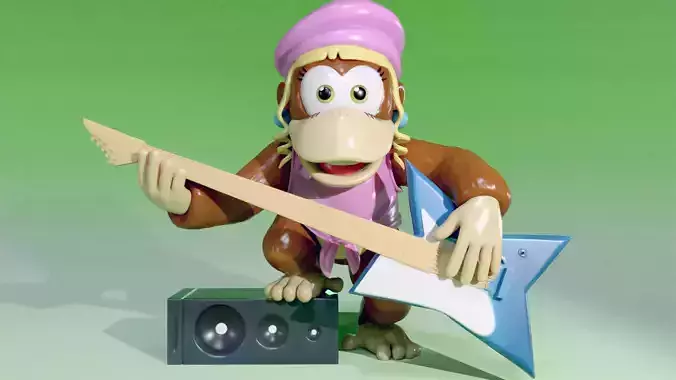 Dixie Kong 3D print model