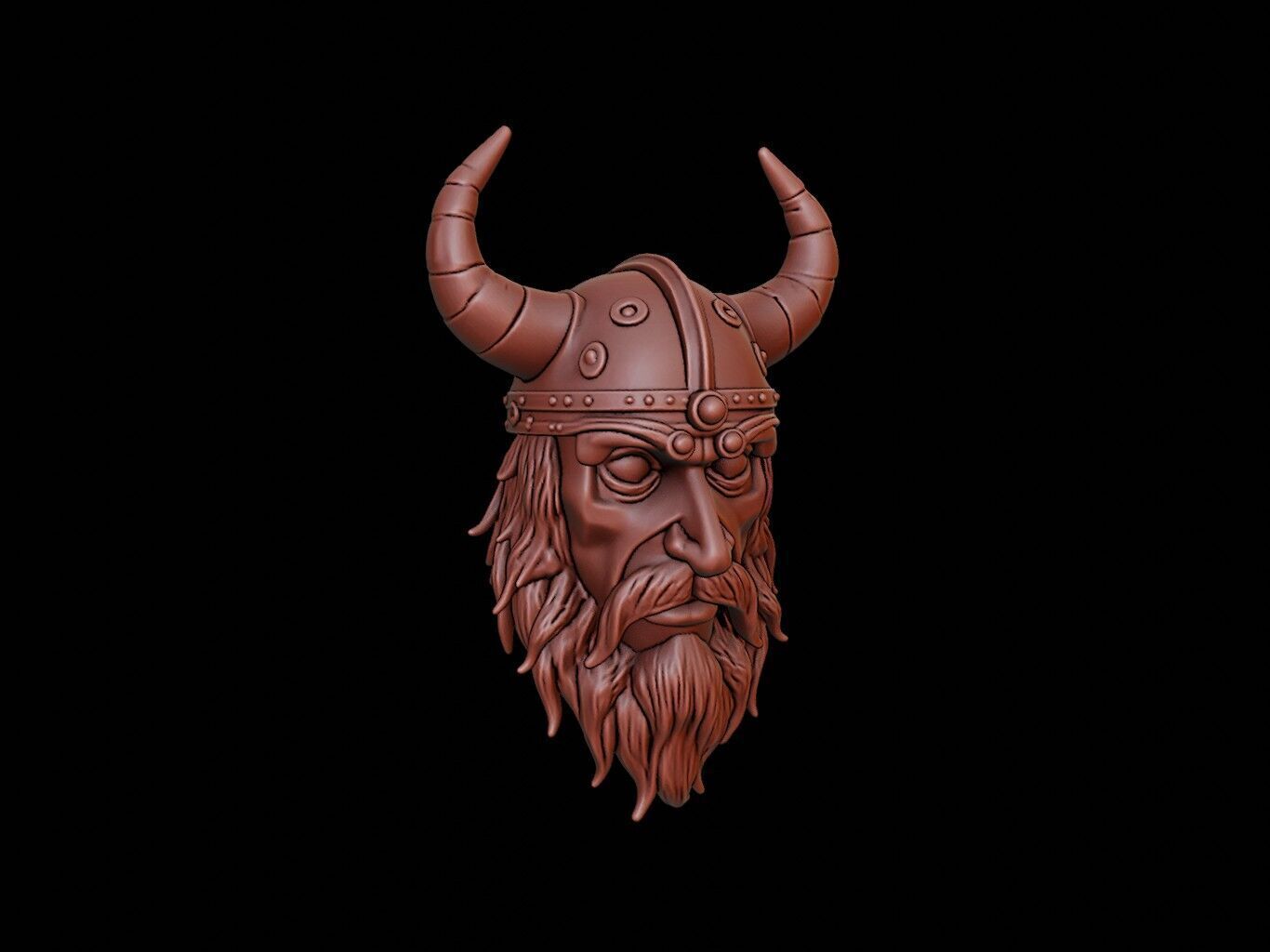 Viking Mask 3d Printing 3D print model_1