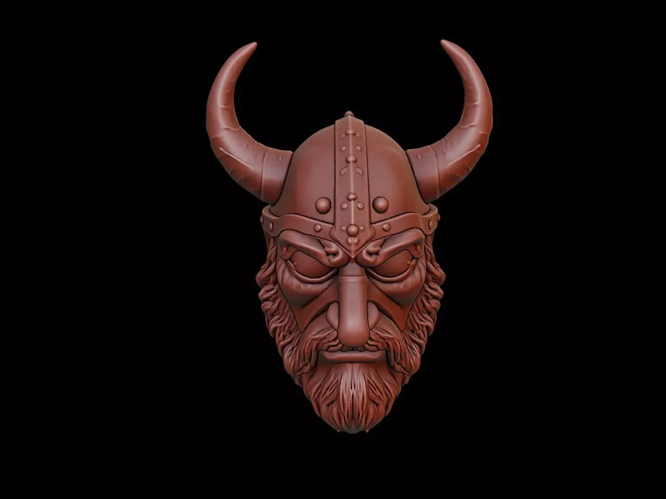 Viking Mask 3d Printing 3D print model