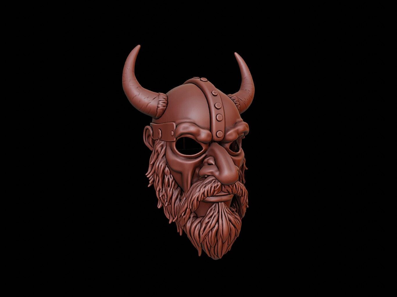 Viking Mask 3d Printing 3D print model_1