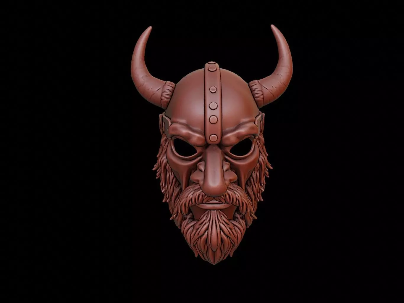 Viking Mask 3d Printing 3D print model_0