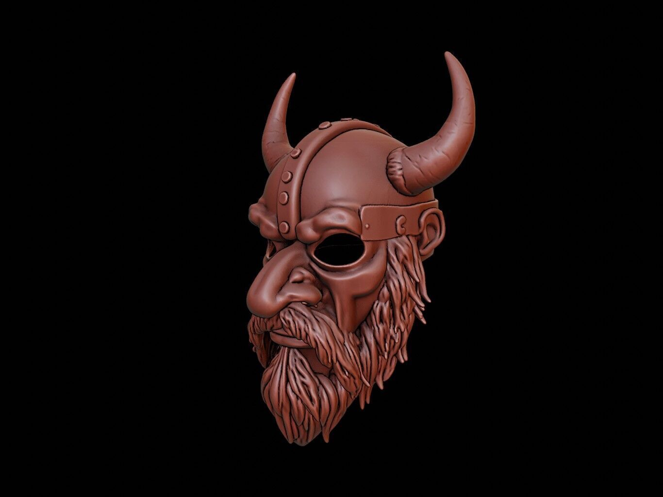 Viking Mask 3d Printing 3D print model_2