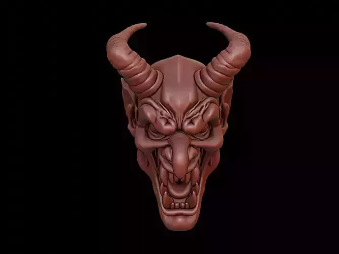 War Demon Mask 3d Printing