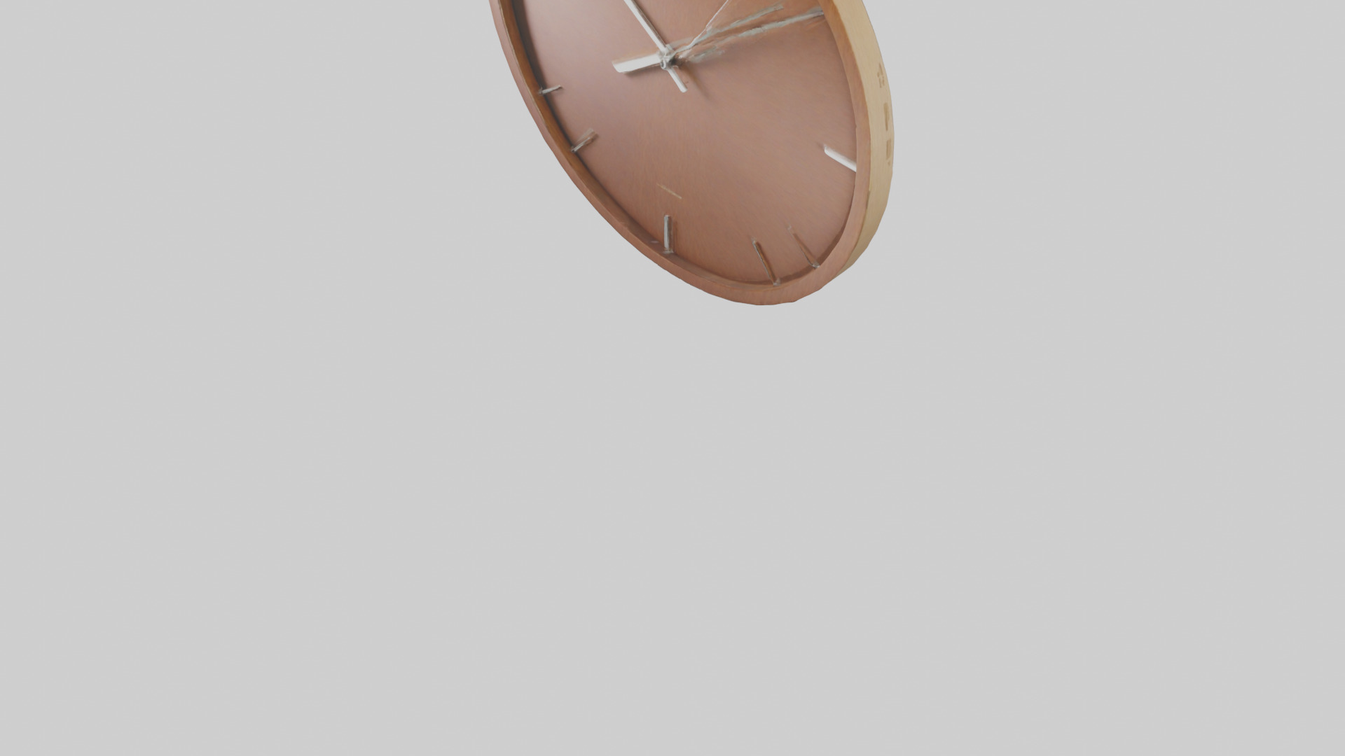 Contemporary Wall Clock model Low-poly 3D model_3