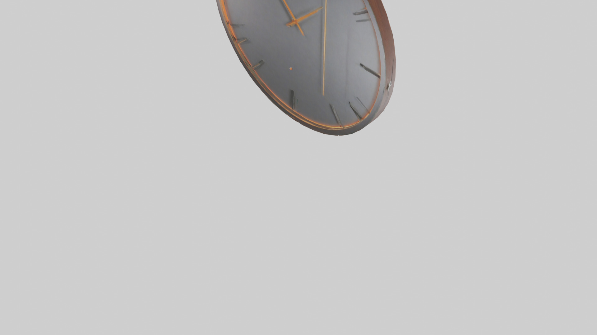 Contemporary Wall Clock model Low-poly 3D model_6