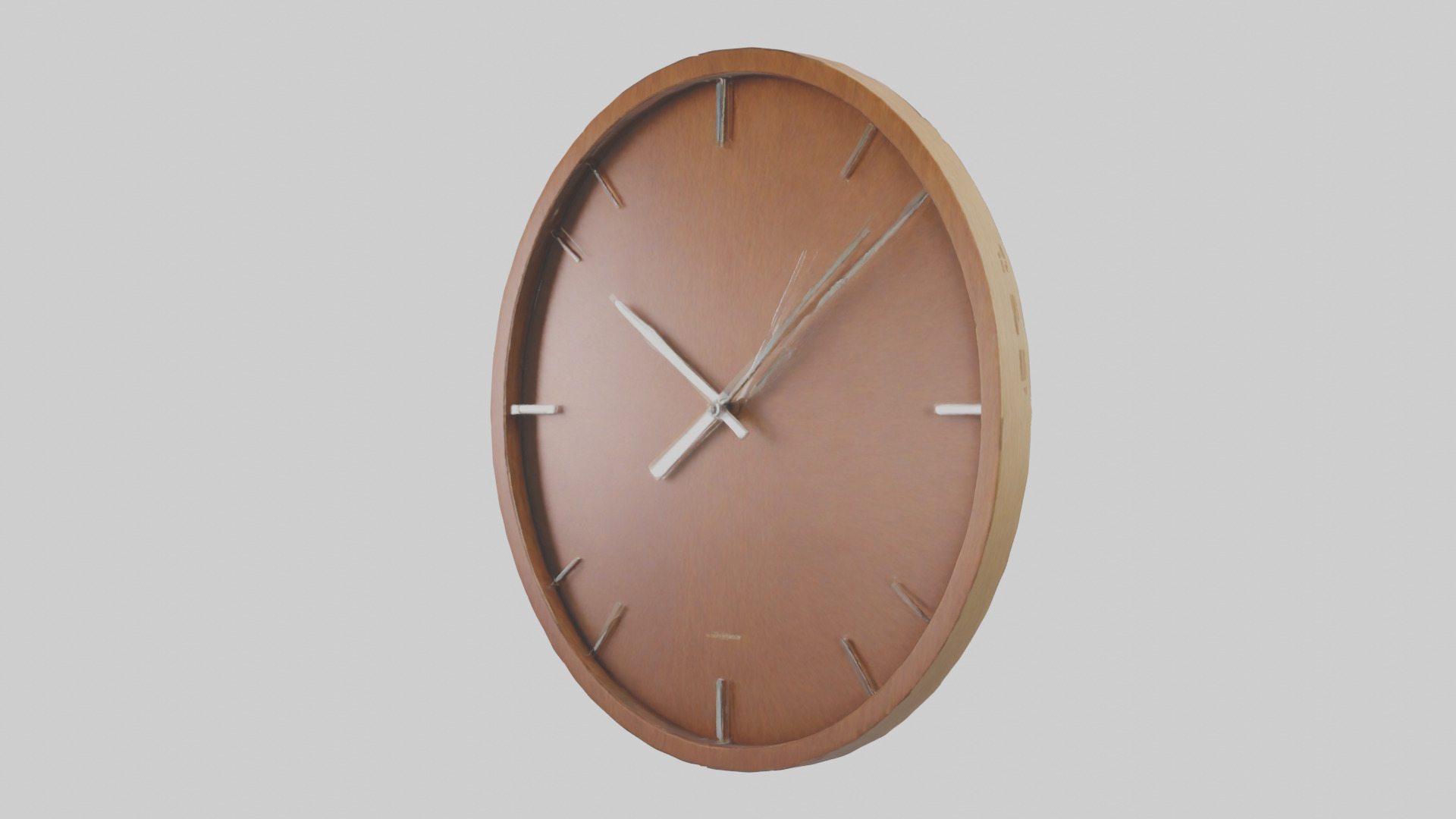 Contemporary Wall Clock model Low-poly 3D model_1