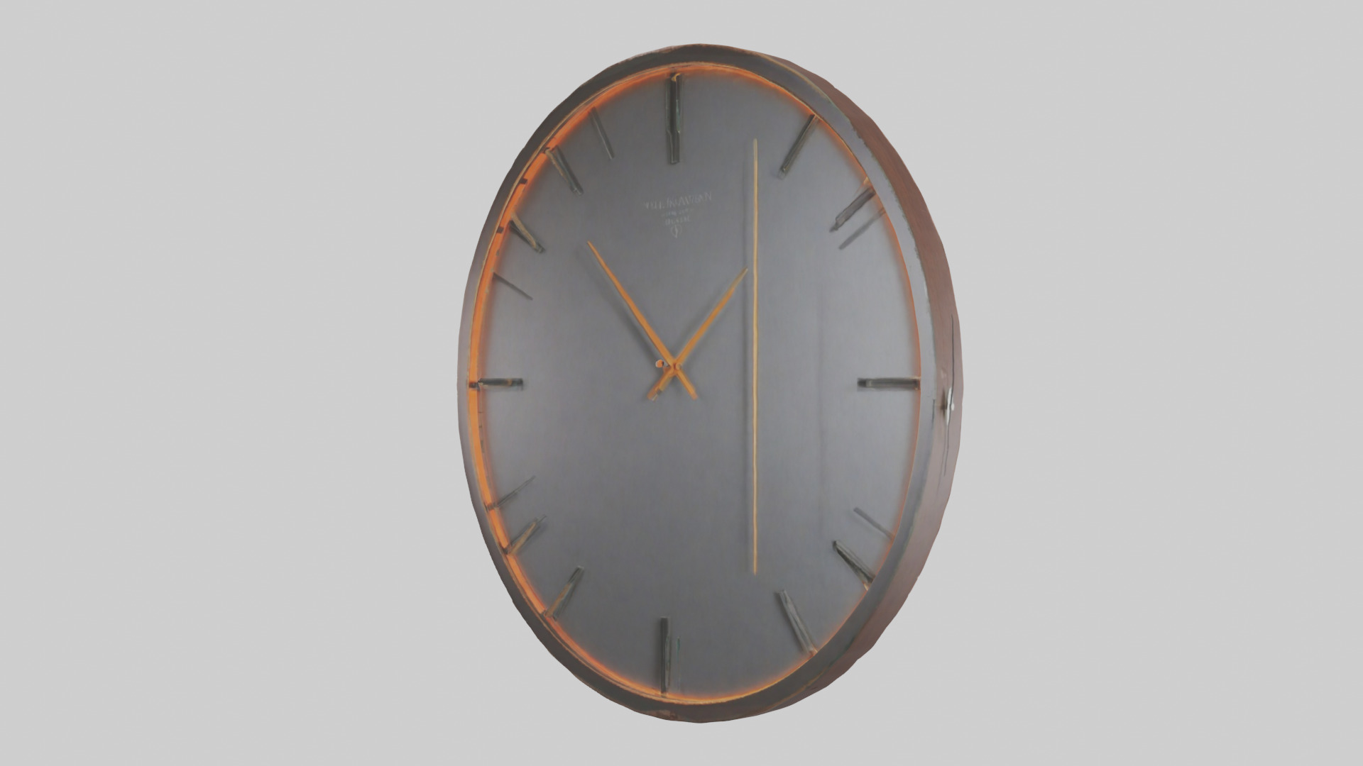 Contemporary Wall Clock model Low-poly 3D model_16