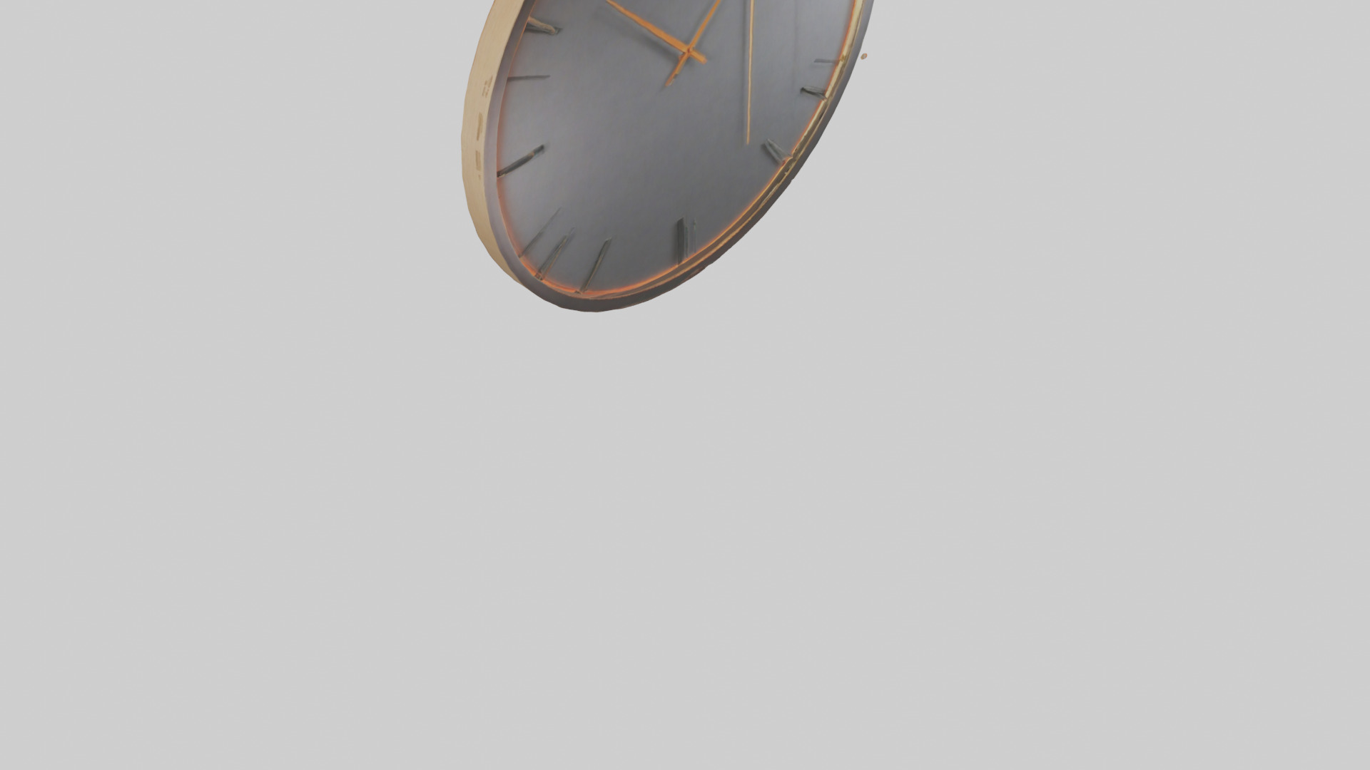 Contemporary Wall Clock model Low-poly 3D model_4