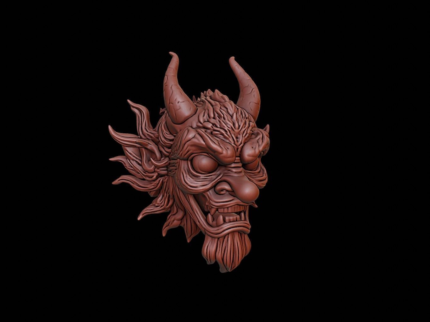 Wind Spirit Mask 3d Printing 3D print model_1