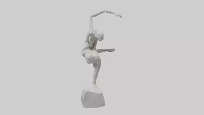Contortionist statue model