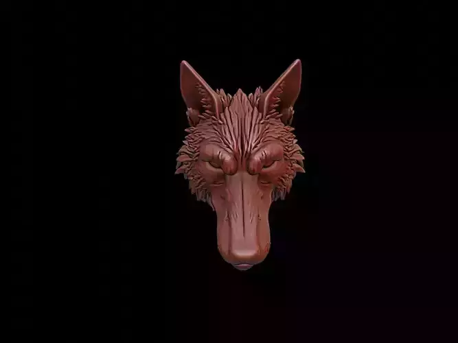 Wolf Mask 3d Printing