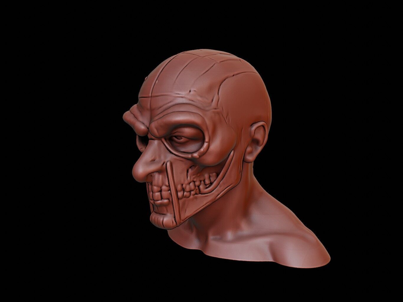 Wraith Mask 3d Printing 3D print model_2
