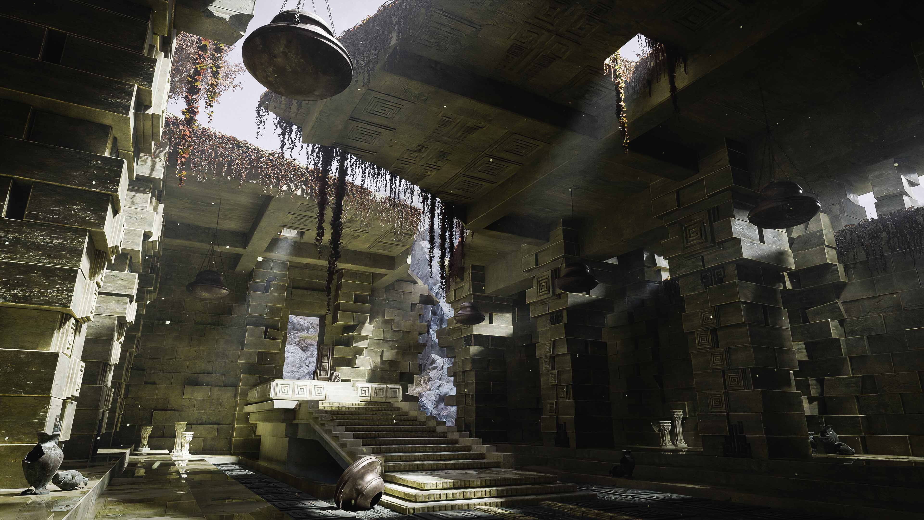 Ancient Palace Ruins scene Model Pack 3D model_3