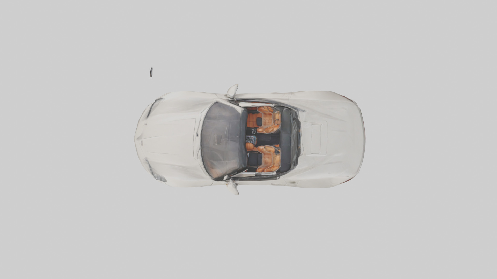 Convertible Sports Car model Low-poly 3D model_24