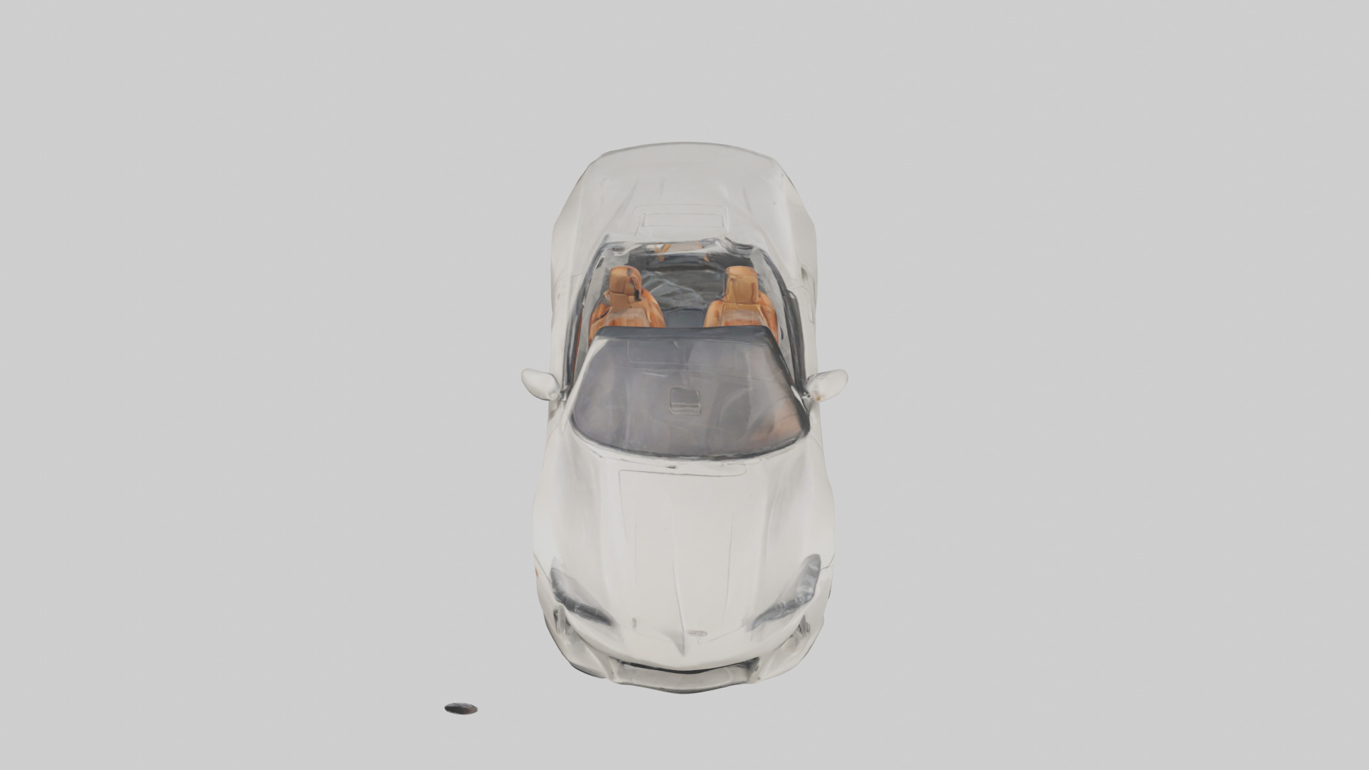 Convertible Sports Car model Low-poly 3D model_28