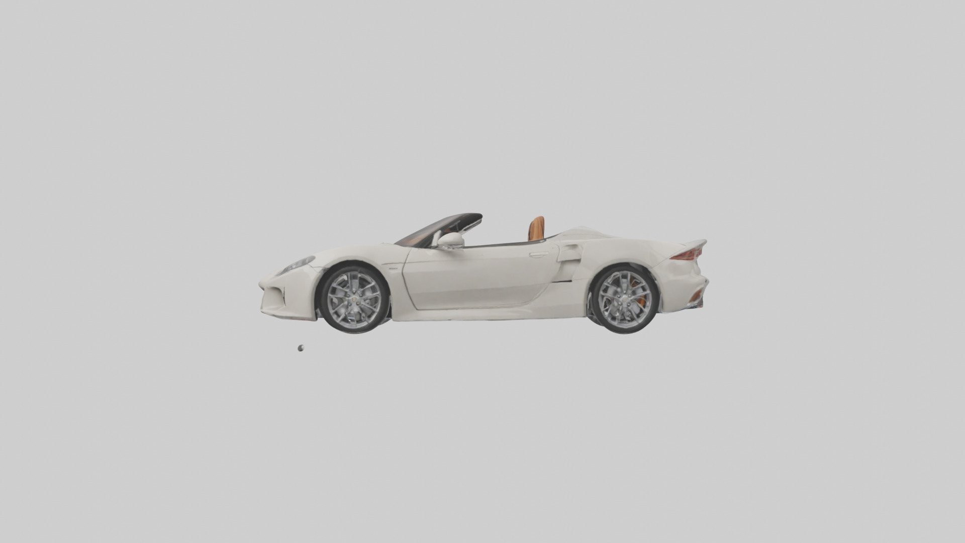 Convertible Sports Car model Low-poly 3D model_10