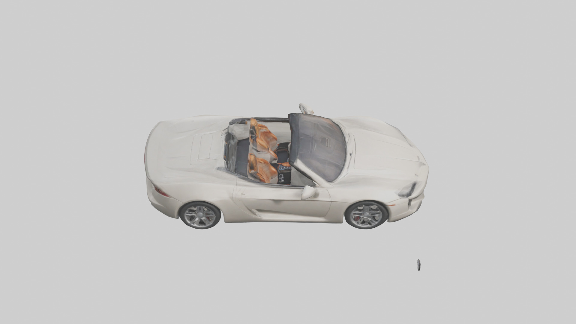 Convertible Sports Car model Low-poly 3D model_25